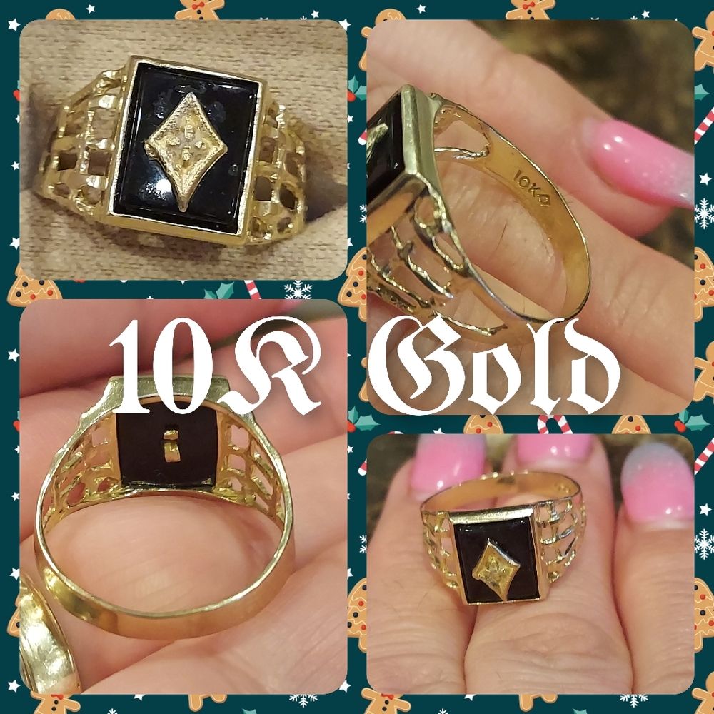 Men’s 10K🏅Yellow Gold 💍Ring🧔